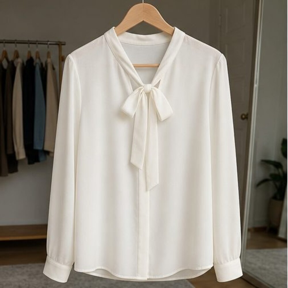 Ivory Peplum Top